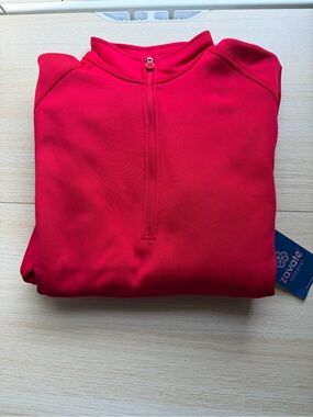 Size M- Ava Therese Zavate Scrub Navy Blue 1/4 Zip Pullover.